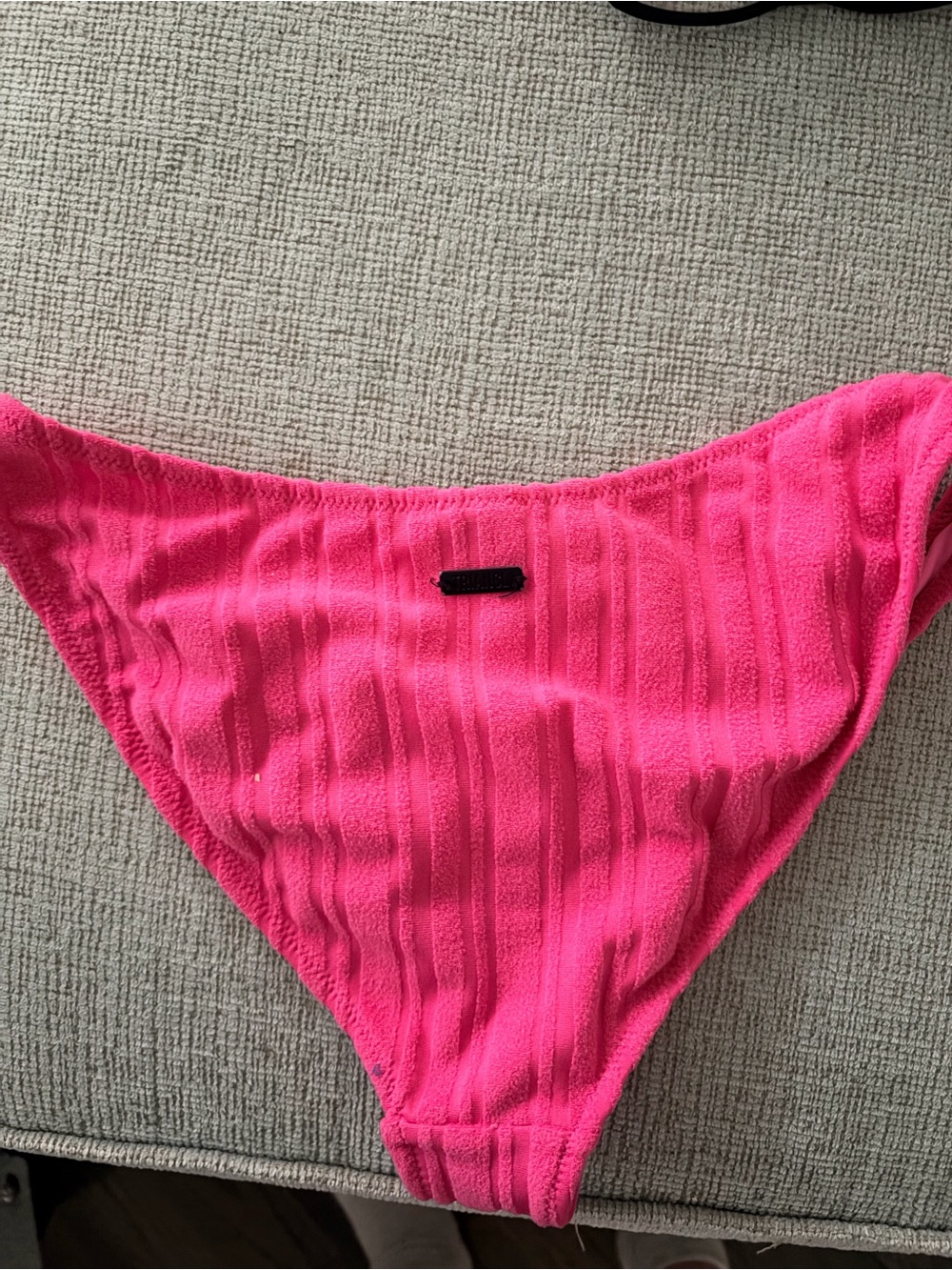 triangl swimwear Hot Pink Ribbed Bikini Bottom